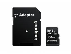 GOODRAM microSDHC 64GB Class 10 UHS-I + adapter - M1AA-0640R12