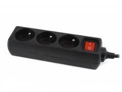EnerGenie surge protector 3 AC outlet s 230 V 0.6 m Black EG-PSU3F-01