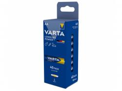 Varta Battery Alkaline, Mignon, AA, LR06, 1.5V Longlife Power (40-Pack)