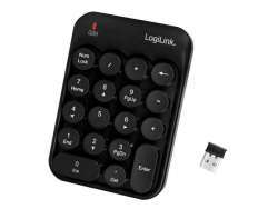 LogiLink numeric keypad RF Wireless Universal ID0173 Black