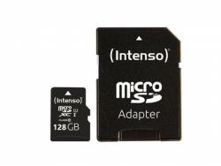 Intenso MicroSD 128Go + Adaptateur CL10, U1 (Blister)