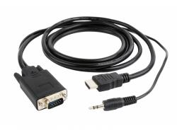 CableXpert 3 m - VGA - HDMI + 3.5mm - Männlich - Männlich - 1920 x 1080 Pixel A-HDMI-VGA-03-10