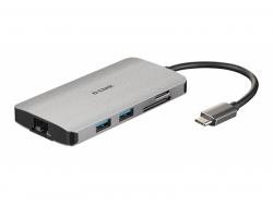 D-Link-8-In-1-USB-C-Hub-HDMI-Ethernet-Kartenleser-USB-C-DUB-M810