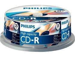 Philips CD-R  800Mo 25 pièces - Spindel Multi Speed CR8D8NB25/00