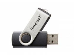 Intenso Basic Line - 64 GB - USB Type-A - 2.0 - 28 MB/s - Swivel - Black,Silver 3503490