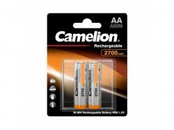 Pack de 2 piles Camelion AA Mignon 2700mAH + Boitier plastique (2 Pcs)