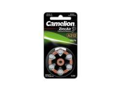 6 piles pour appareil auditif Camelion Zinc-Air A13 0% Mercury/Hg - Marron