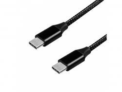 Cable-USB-20-LogiLink-USB-C-vers-USB-C-noir-0-3m-CU0153