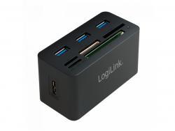 HUB USB 3.0 avec lecteur de carte mémoire tout-en-un Logilink (CR0042)