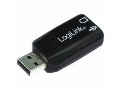 Logilink USB Audio Adapter / Soundkarte mit Virtual 3D Soundeffekt (UA0053)