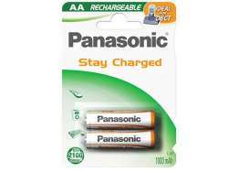 Panasonic Pack de 2 piles DECT AA Mignon 1.20V 1000mAh P-6P/2BC1000 DECT