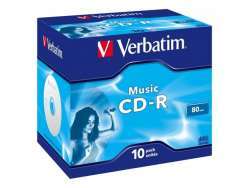 CD-R 80 Verbatim Audio 16x 10er Jewel Case 43365