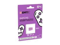 EMTEC 64GB microSDXC UHS-I U3 V30 Gaming Memory Card (Violett)