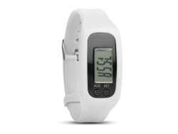 Bracelet/Montre Pédomètre KM - Compteur de calories -  Blanc