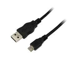 LogiLink USB 2.0 Kabel Typ-A auf Typ-Micro B - 3m - schwarz (CU0059)
