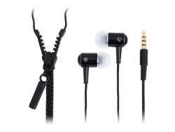 LogiLink Stereo In-Ear Earphones Zipper black HS0021