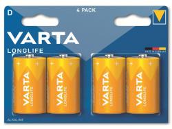 Varta Batterie Alkaline, Mono, D, LR20, 1.5V - Longlife, Blister (4-Pack)
