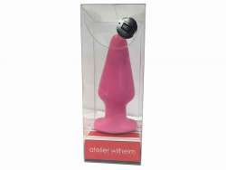 Atelier Wilhelm Butt Plug medium, pink, 5.5 x 13 cm
