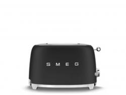 Smeg 2 Schlitze Toaster 50s Style Matt Schwarz TSF01BLMEU
