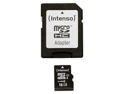 MicroSDHC-16Go-Intenso-Premium-CL10-UHS-I-adaptateur-et-Blister