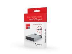 Gembird Lecteur/graveur de carte USB interne avec port SATA, noir - FDI2-ALLIN1-03