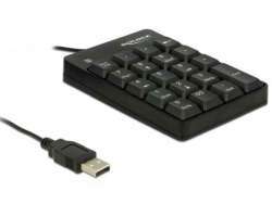 Delock 12481 Numerische Tastatur USB Universal Schwarz 12481