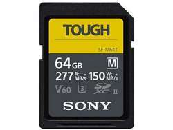 Sony-SDXC-M-Tough-series-64GB-UHS-II-Class-10-U3-V60-SFM64T
