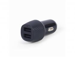 Gembird 2-port USB car charger 4.8A 24W black TA-U2C48A-CAR-01