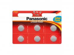 Panasonic Battery Lithium, CR2025, 3V -, Lithium Power, Blister (6-Pack)