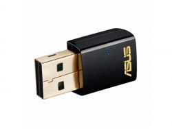 ASUS USB-AC51 - Kabellos - USB - WLAN - Wi-Fi 5 (802.11ac) - 433 Mbit/s - Schwarz 90IG00I0-BM0G00