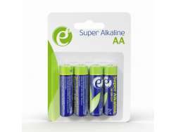EnerGenie Pile alcaline AA LR06 - Pack de 4 - EG-BA-AA4-01