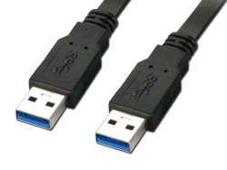 Reekin USB 3.0 Cable - Male-Male - 1,0 Meter (Noir)