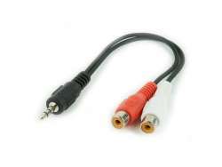 CableXpert prise jack 3,5 mm vers câble audio stéréo 2xCinch 0,2 m CCA-406