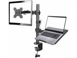 Gembird-Adjustable-desk-mount-with-monitor-arm-and-notebook-tray