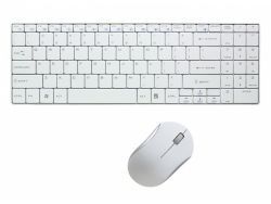 LogiLink Wireless Keyboard - RF Wireless - White - Mouse included ID0109
