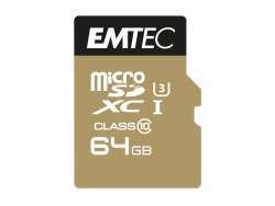 MicroSDXC 64GB EMTEC SpeedIn CL10 95MB/s FullHD 4K UltraHD Blister