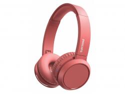 Philips On-Ear Headset Headphones Bluetooth TAH4205RD/00 Red