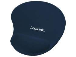 LogiLink Mousepad with silicone gel hand rest Blue ID0027B