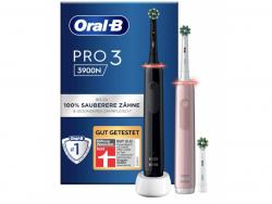 Oral-B Brosse à dent électrique Pro 3 3900N Pack de duo Edition Noir-Rose 760277