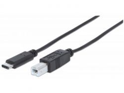 Manhattan USB cable - USB Type B (M) bis USB Typ C (M) - USB 2.0 353304