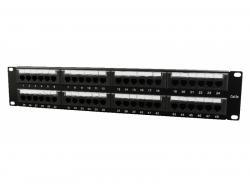 Panneau de brassage CableXpert Cat.5E 48 ports avec gestion de câbles arrière. NPP-C548CM-001