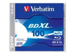 Verbatim BD-R XL 100GB/2-4x Jewelcase (1 Disc) InkJet Printable Surface 43790