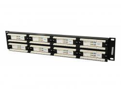 CableXpert Cat.6 48 port patch panel with rear cable manag. NPP-C648CM-001