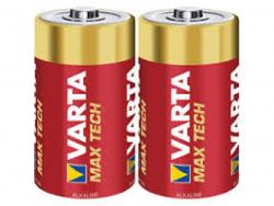 Varta Battery Alkaline, Mono, D, LR20, 1.5V - Longlife Max Power (2-Pack)