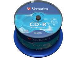 CD-R 80 Verbatim 52x DL 50er Cakebox 43351