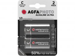 AGFAPHOTO Batterie Alkaline, Baby, C, LR14, 1.5V, Blister (2-Pack)