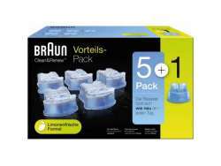 Braun Pack 5+1 de cartouches nettoyantes Clean & Renew CCR