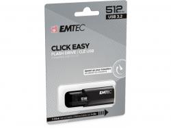 USB FlashDrive 512GB EMTEC B110 Click Easy (Schwarz) USB 3.2 (20MB/s)