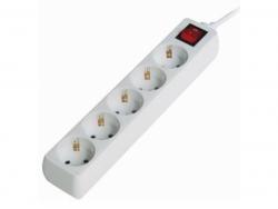 Gembird Surge Protector 5x - 5 AC outlet(s) - White - CE - GS - 4500 V - 13500 A SPG4-C-6