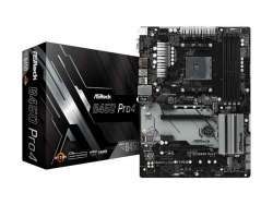 ASRock B450 Pro4 AM4 ATX  D-Sub/HDMI/DP DDR4 retail 90-MXB8B0-A0UAYZ